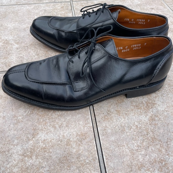 Allen Edmonds Hancock Leather Lace Up Dress Shoes Black Mens - Picture 7 of 15